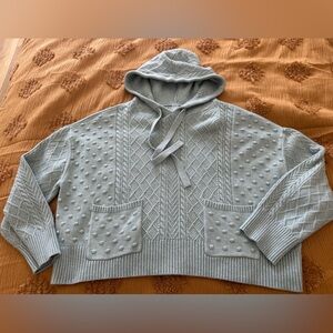 Women's Gray Hooded Sweater